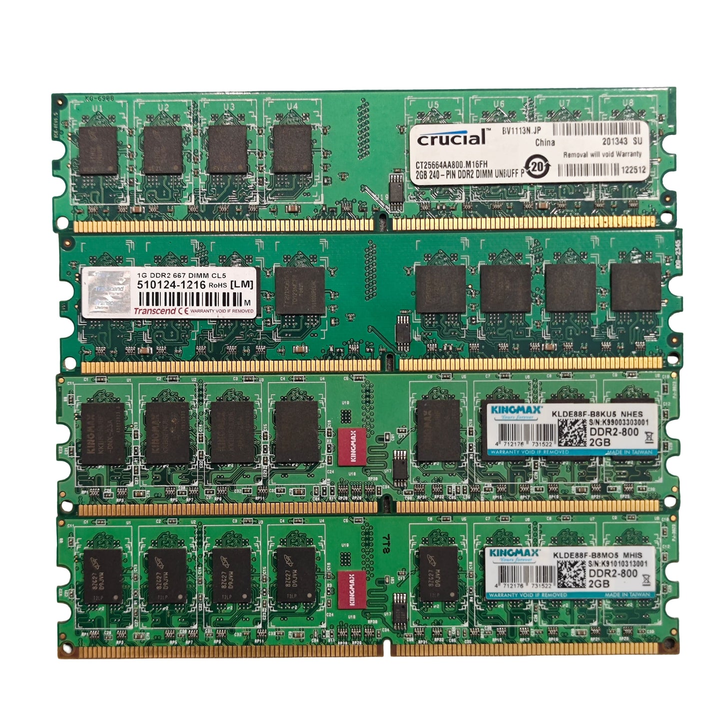 Mémoire RAM DDR2 PC de bureau DIMM 240 broches 667 800 MHz (Reconditionné)