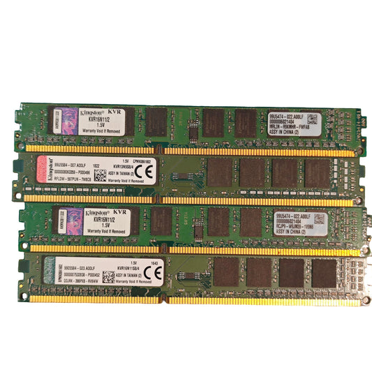 Barrette mémoire Kingston 4 Go DDR3 PC Bureau 1333 1600 MHz DIMM (Reconditionné)