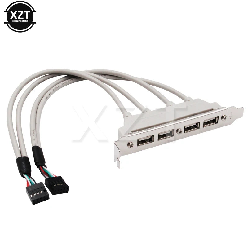 Support de carte mère USB 2.0 à 9 broches et 4 ports