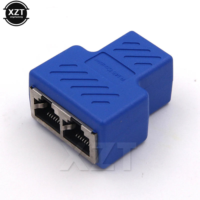 1 a 2 conector hembra del cable Ethernet Cat6 RJ45UTP Cat7 5e de la entrada de red LAN