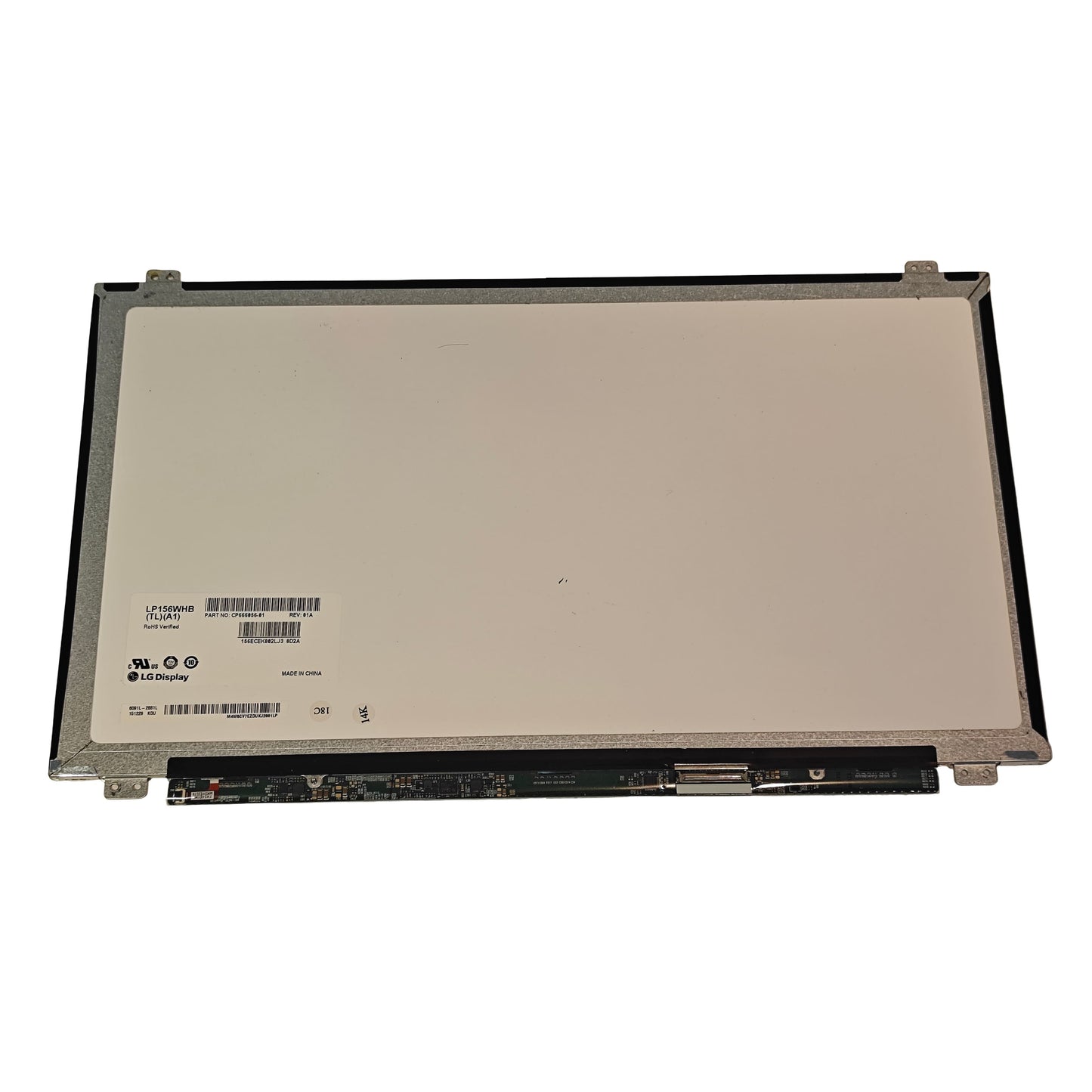 Écran PC Portable 15,6" HD LED 40 pins – LP156WHB (TL)(A1) – Dalle Mate – Compatible Multi-Marques