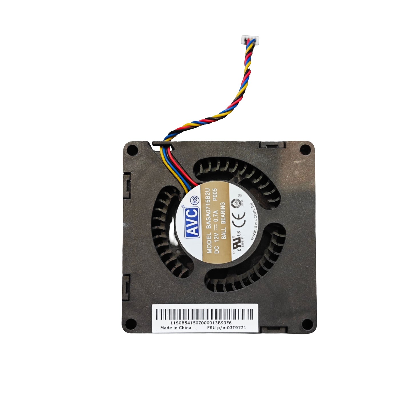 Ventilateur CPU Lenovo ThinkPad – FRU 03T9721 / AVC BASA0715B2U (Reconditionné)