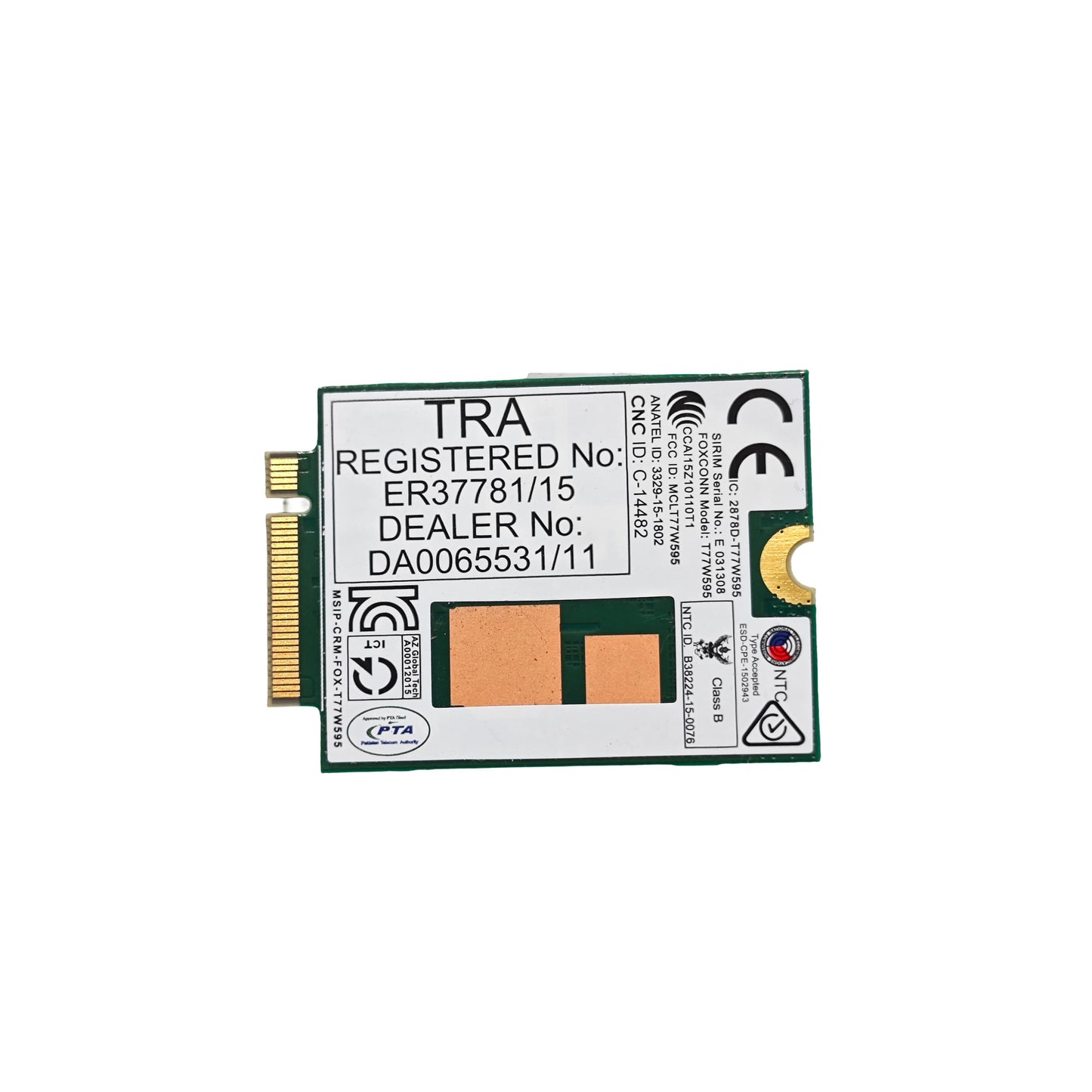 Module WWAN 4G LTE Foxconn T77W595 HP 800870-001 M.2 (Reconditionné)