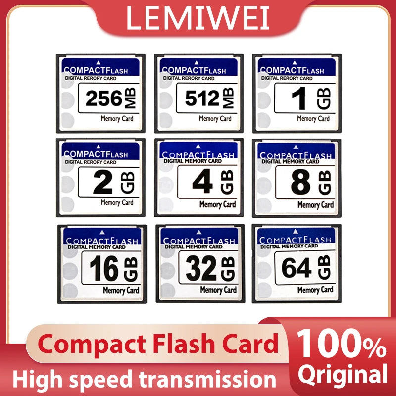 Real Capacity Memory Card 256MB 512MB 1GB 2GB 4GB 8GB 16GB 32GB 64GB CF Card 128GB Compact Flash Card Free Shipping