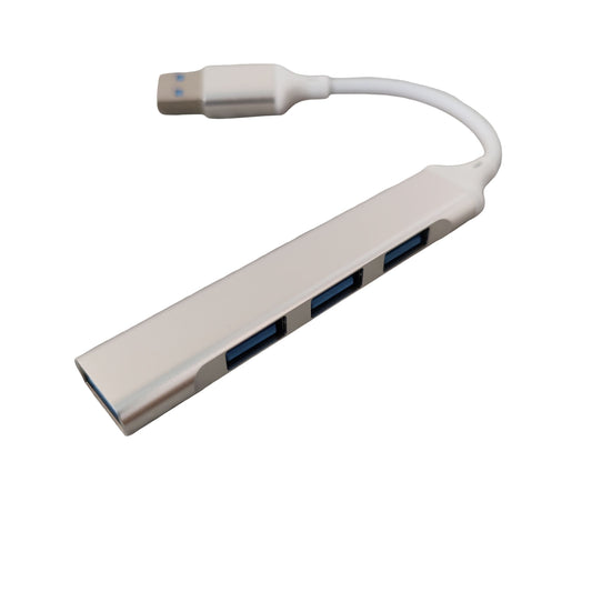 Hub USB 3.0 vers 4 ports haute vitesse compact en aluminium
