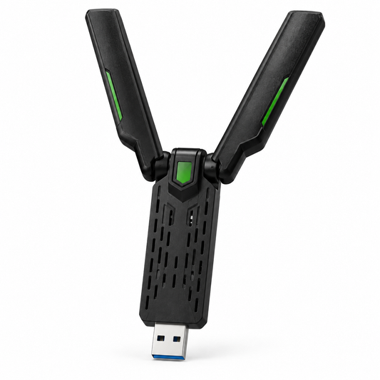 Adaptateur USB Wi-Fi 6 900 Mb/s — double antenne, Bluetooth 5.4