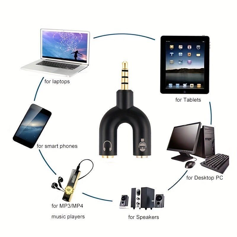 Adaptateur audio 3,5 mm I - ZCLIVE en Y – Séparateur casque et micro - Casque & micro | DR CLICK Informatique