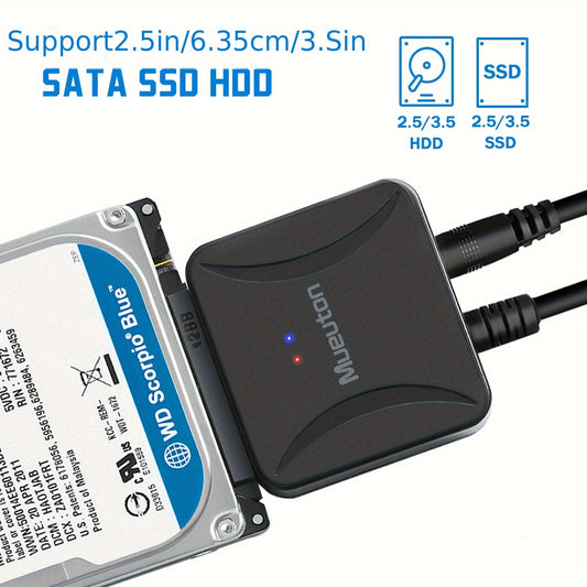 Adaptateur SATA vers USB 3.0 Mueuton – Lecteur HDD/SSD SATA III UASP - Câbles & accessoires PC | DR CLICK Informatique