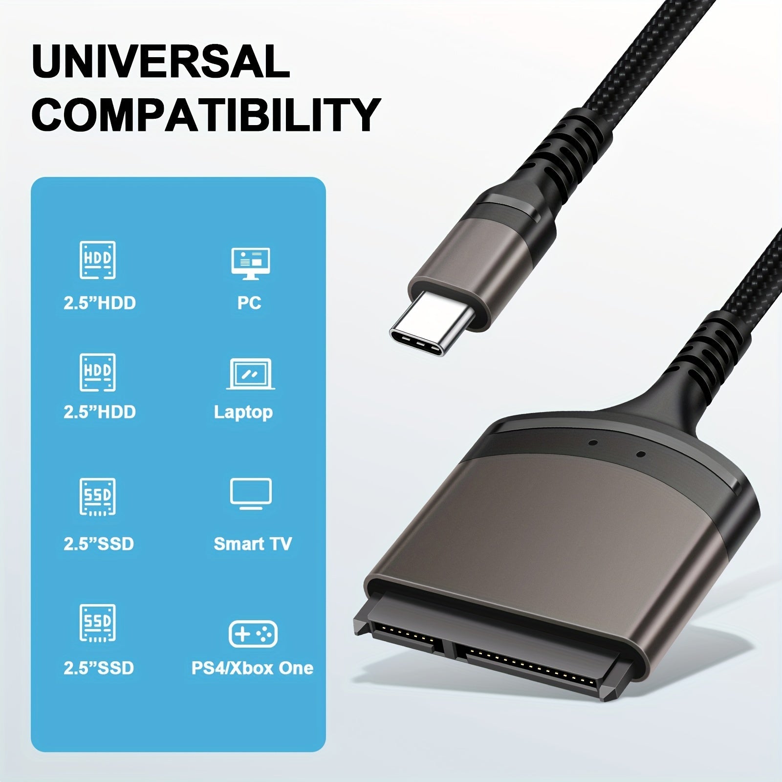 Adaptateur SATA vers USB - C – Disque dur 2,5" SATA III - Câbles & accessoires PC | DR CLICK Informatique