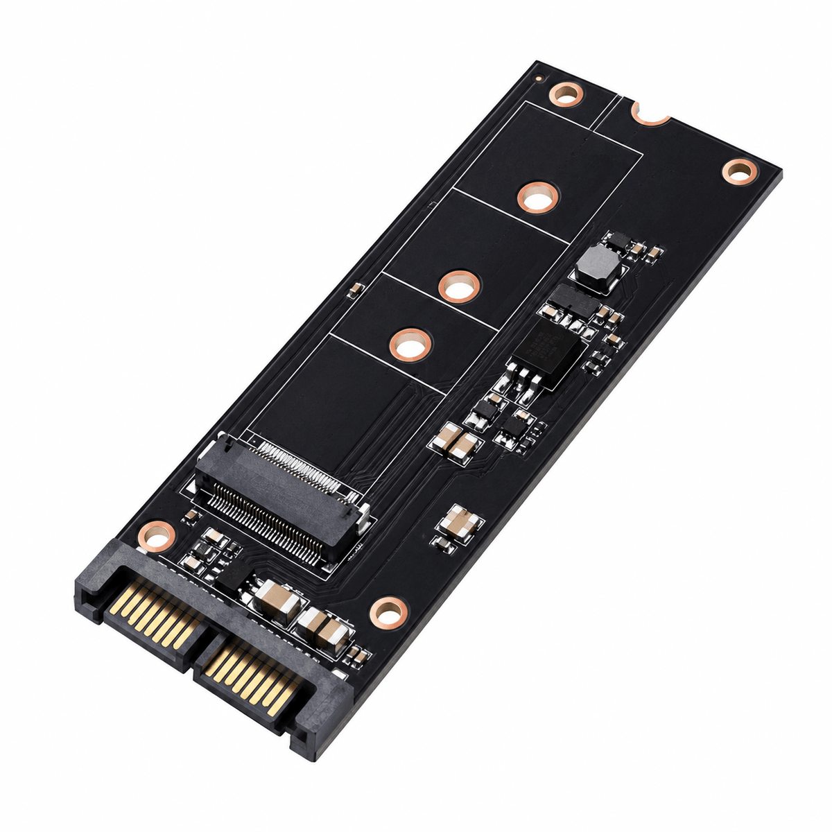 Adaptateur TISHRIC M.2 SATA vers SATA — noir - Adaptateurs de stockage | DR CLICK Informatique