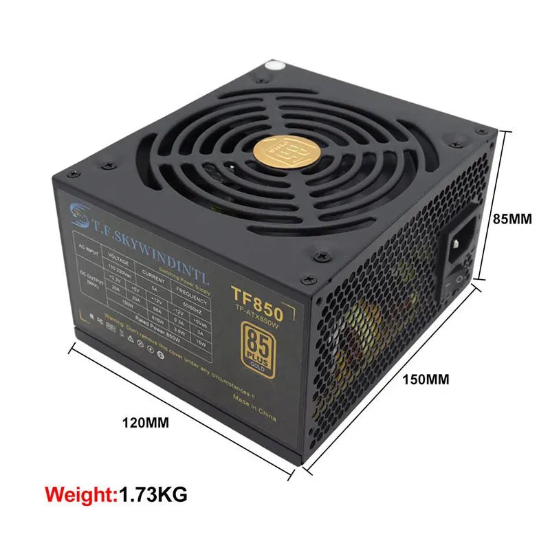 Alimentation électrique 850W 80 Plus Gold PSU Standard 120mm ATX Non modulaire - Alimentation PC | DR CLICK Informatique