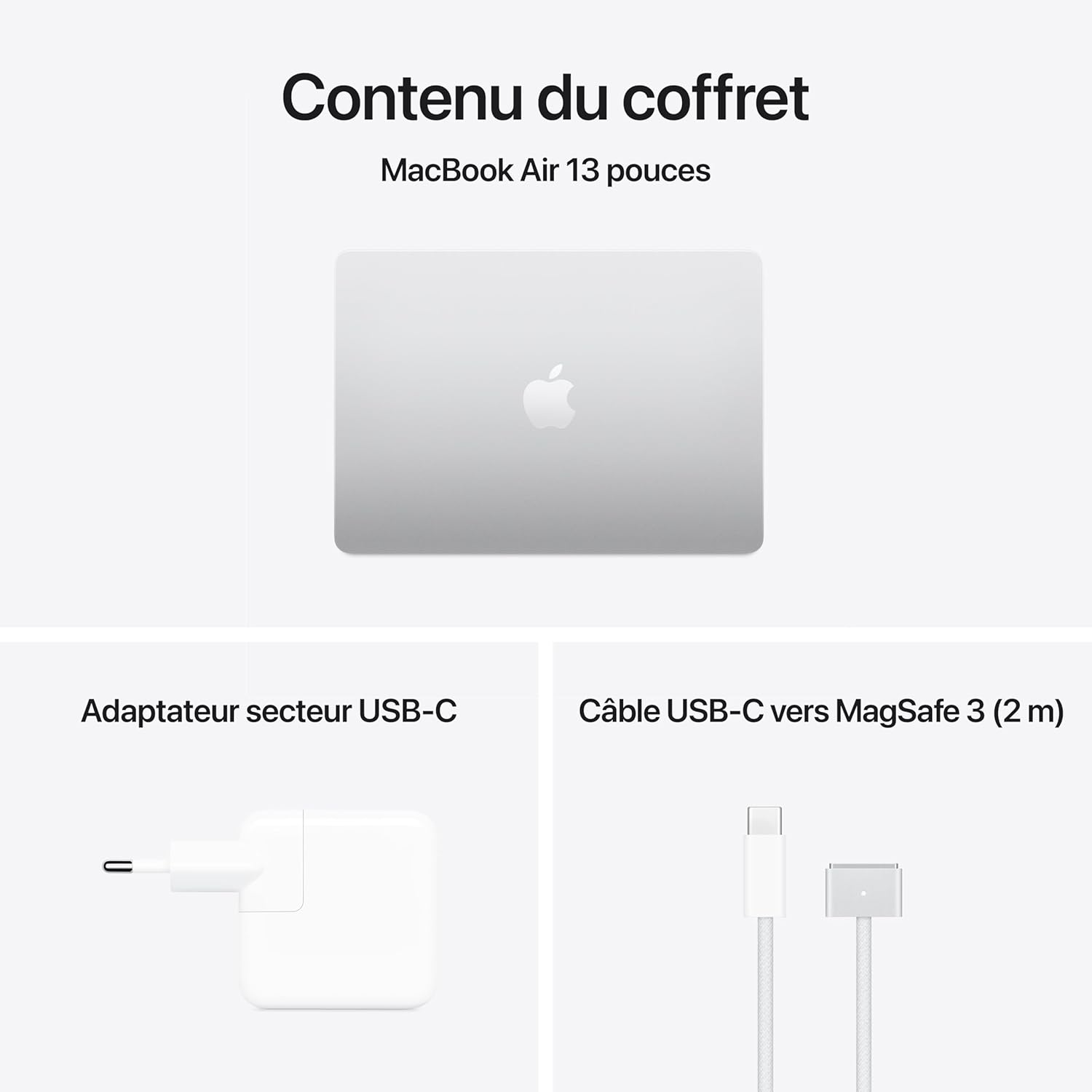 Apple MacBook Air 13" Argent – Puce M4, 16 Go RAM, SSD, MacOS – Ultraportable Haute Performance - MacBook | DR CLICK Informatique