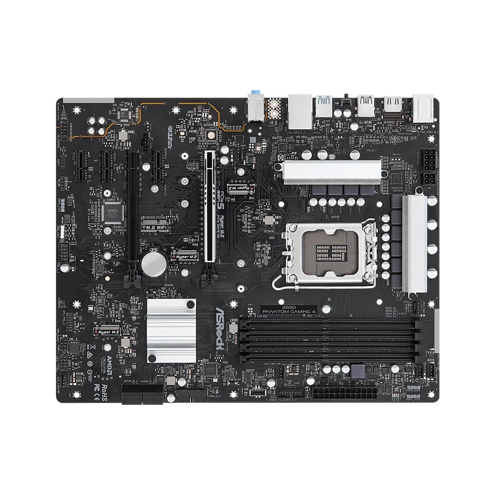 ASRock Z690 PHANTOM GAMING 4 carte mère LGA 1700 4xDDR4 USB3.2Gen2 M.2 PCIe 5.0 ATX - carte mère | DR CLICK Informatique