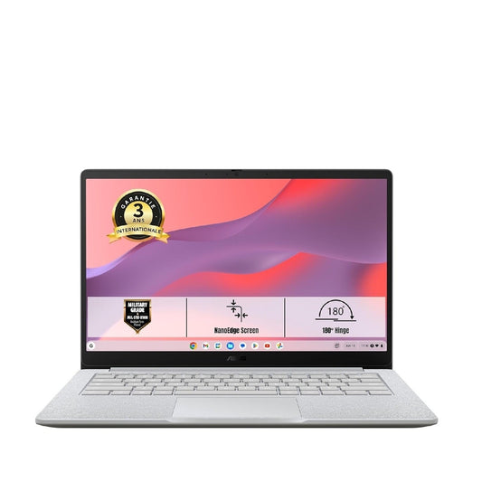 ASUS Chromebook Plus 14 Pouces, i3 - N355, 8GB LPDDR5, 128 Go ChromeOS - PC portable | DR CLICK Informatique