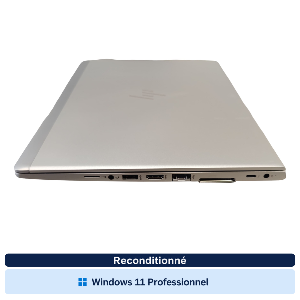 HP EliteBook 830 G6 – i5-8265U, 8Go RAM, SSD 256Go (Reconditionné) — vue 5 — Windows 11 Professionnel
