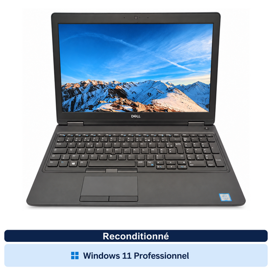 Dell Latitude 5590 – Core i5 8e génération, 8 Go RAM, SSD 256 Go (Reconditionné) — vue 1 — Windows 11 Professionnel