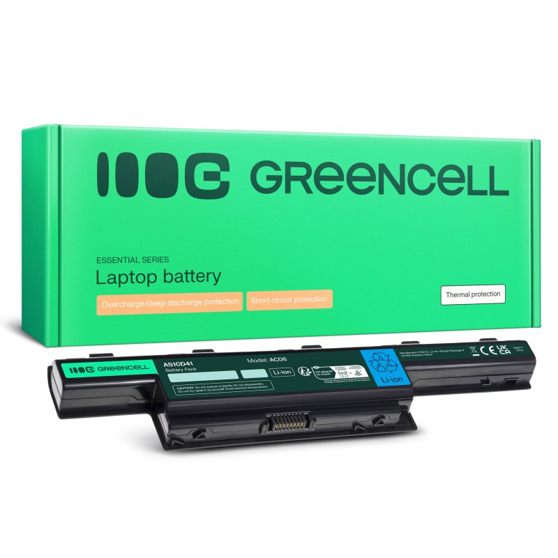 Batterie Green Cell AS10D31 pour Acer Aspire 5741 / 5742 / 5750 – 4400 mAh — vue 1