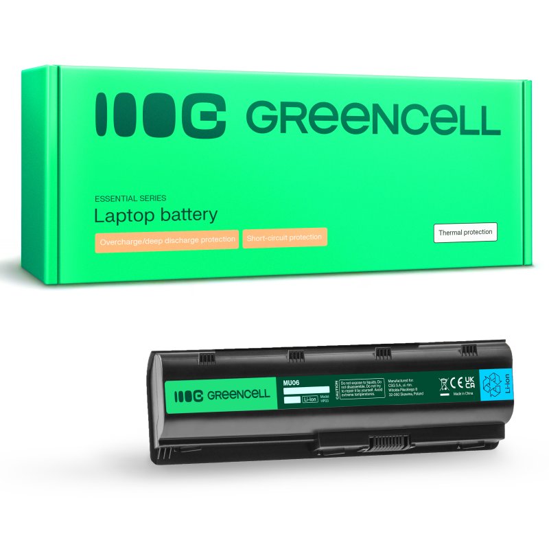 Batterie Green Cell MU06 pour HP Pavilion G6 / G7 et HP 250 G1 – 4400 mAh — vue 1