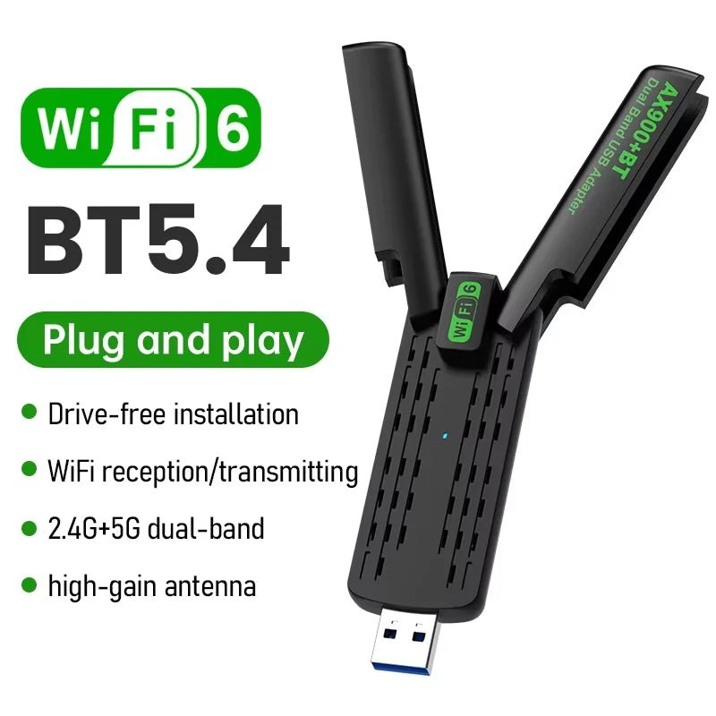 BE6500 Wifi 7 carte réseau 2.4G/5G/6Ghz Wi - Fi Dongle 900Mbps Usb 3.0 adaptateur avec antennes à Gain élevé pour PC/ordinateur portable pilote gratuit - Routeur wifi et adaptateur wi - fi | DR CLICK Informatique