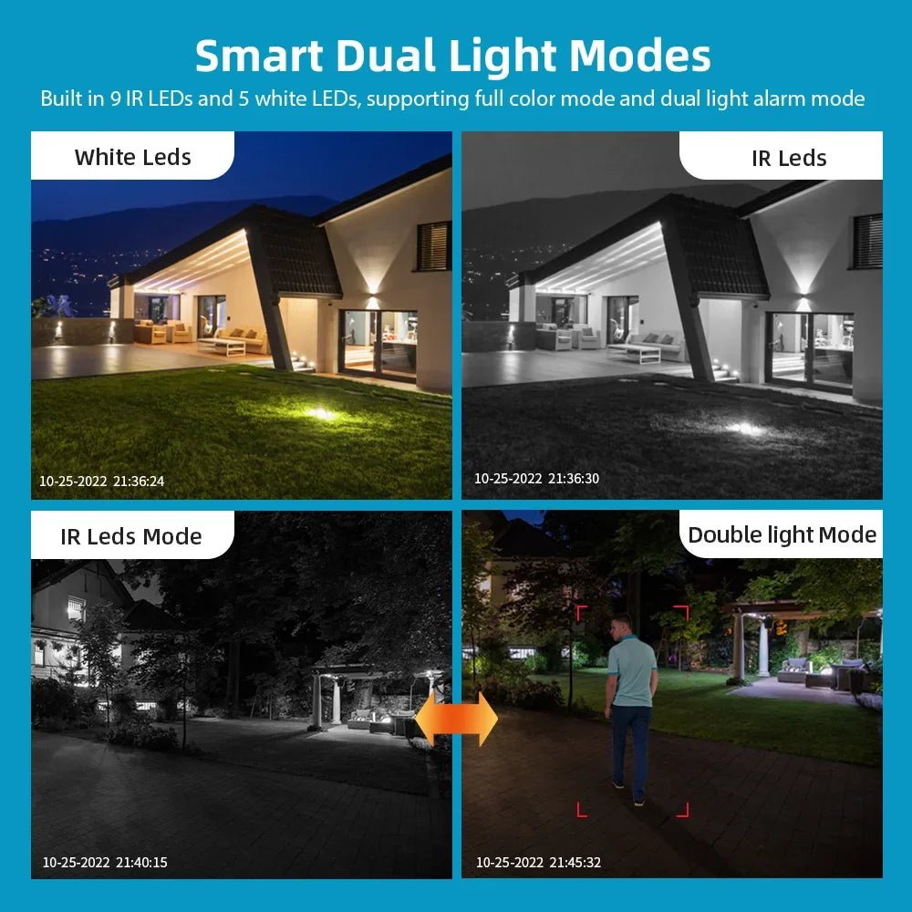 BELIA Caméra de surveillance WiFi 4K – 8 MP, double objectif, PTZ, extérieure IP66 - Caméra IP | DR CLICK Informatique