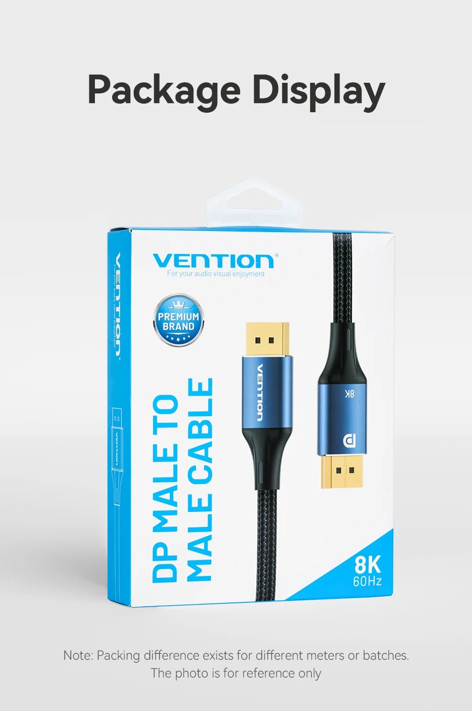 Câble DisplayPort VENTION – DP 1.4 8K ou DP 1.2 4K – 1,5 m - Câbles & accessoires PC | DR CLICK Informatique