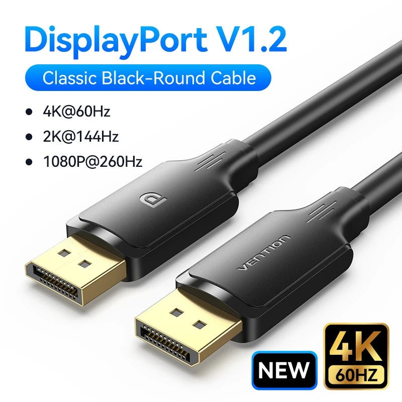 Câble DisplayPort VENTION – DP 1.4 8K ou DP 1.2 4K – 1,5 m - Câbles & accessoires PC | DR CLICK Informatique