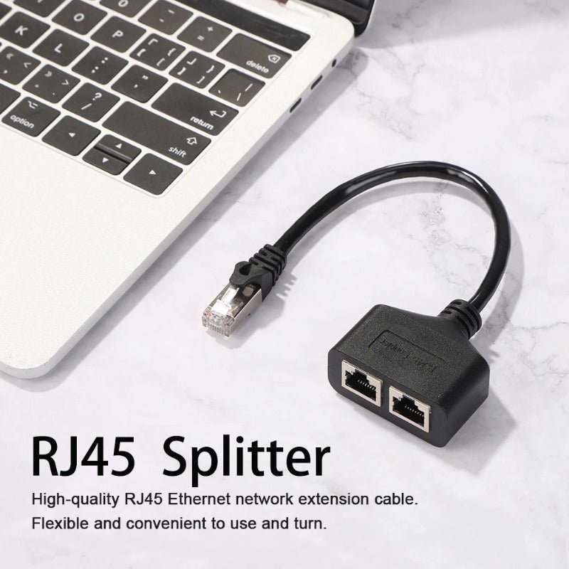Câble répartiteur Ethernet pour une installation facile - Adaptateur RJ45 mâle vers deux femelles - Accessoires réseaux | DR CLICK Informatique