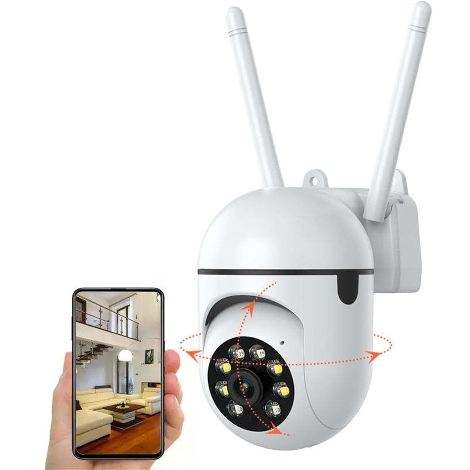 Caméra de Sécurité 1080p – Vision 360°, Vision Nocturne Couleur, Audio Bidirectionnel - Caméra IP | DR CLICK Informatique