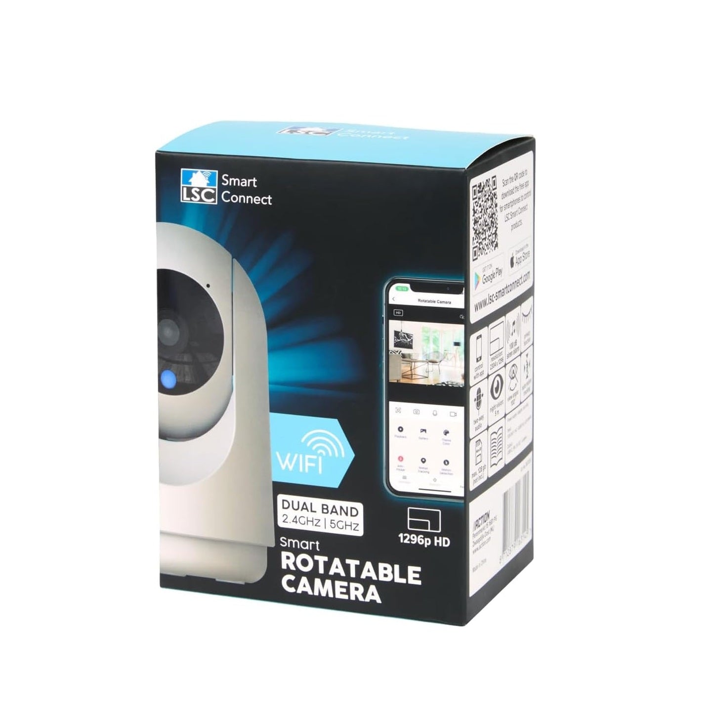 Caméra Surveillance Intérieure WiFi Rotative 360° (Dual Band 5GHz & 2.4GHz) - Caméra IP | DR CLICK Informatique