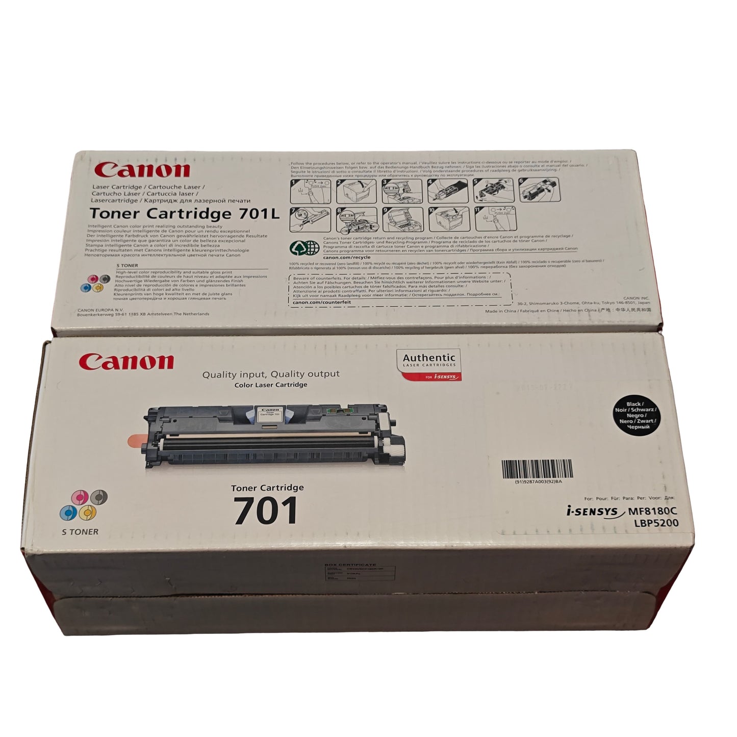 Canon Toner 701 701L Original Black Cyan Magenta i - SENSYS - Toners & Cartouches (Imprimantes) | DR CLICK Informatique