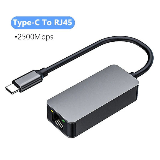 Carte réseau USB - C / USB - A vers RJ45 2.5G – Adaptateur Ethernet 2500 Mbps - Accessoires réseaux | DR CLICK Informatique