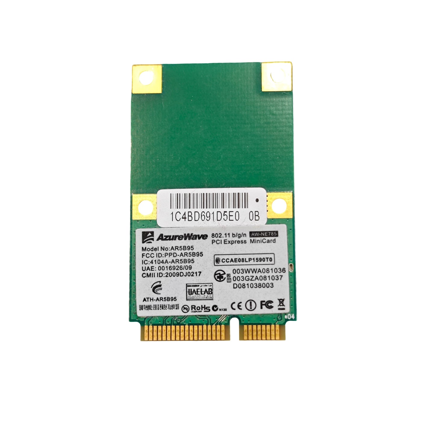 Carte Wi - Fi AzureWave AW - NE785 Atheros AR5B95 (Reconditionné) - PC Portables – Pièces détachées | DR CLICK Informatique