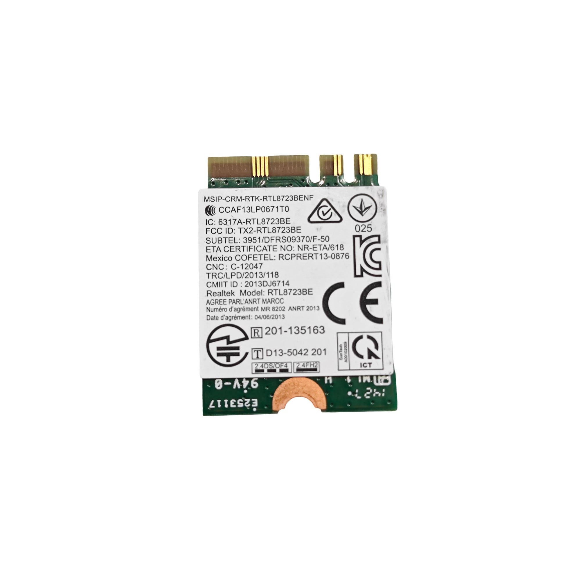 Carte Wi - Fi Bluetooth Realtek RTL8723BE M.2 Lenovo (Reconditionné) - PC Portables – Pièces détachées | DR CLICK Informatique