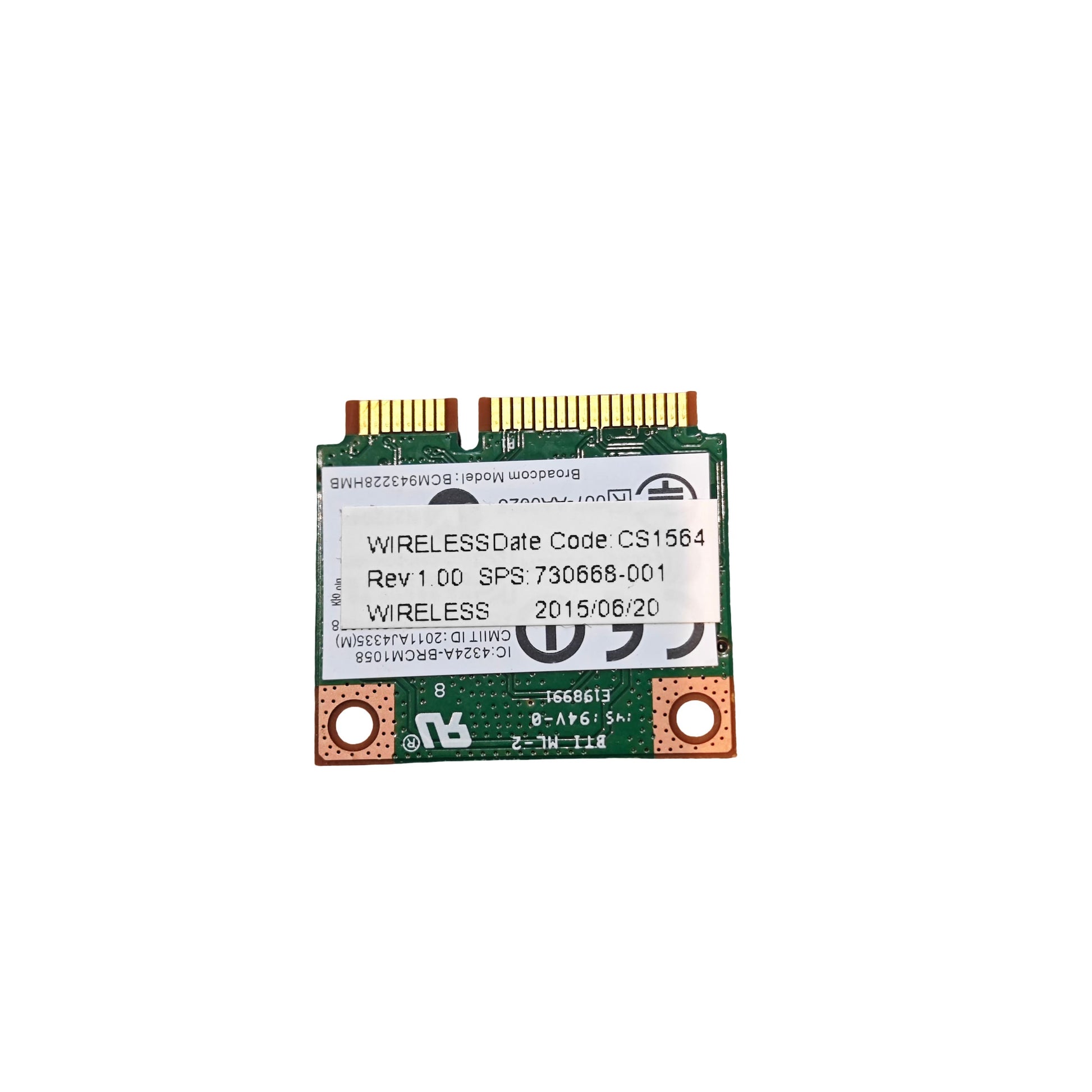 Carte Wi - Fi Broadcom BCM43228 Mini PCI - E Bluetooth HP (Reconditionné) - PC Portables – Pièces détachées | DR CLICK Informatique