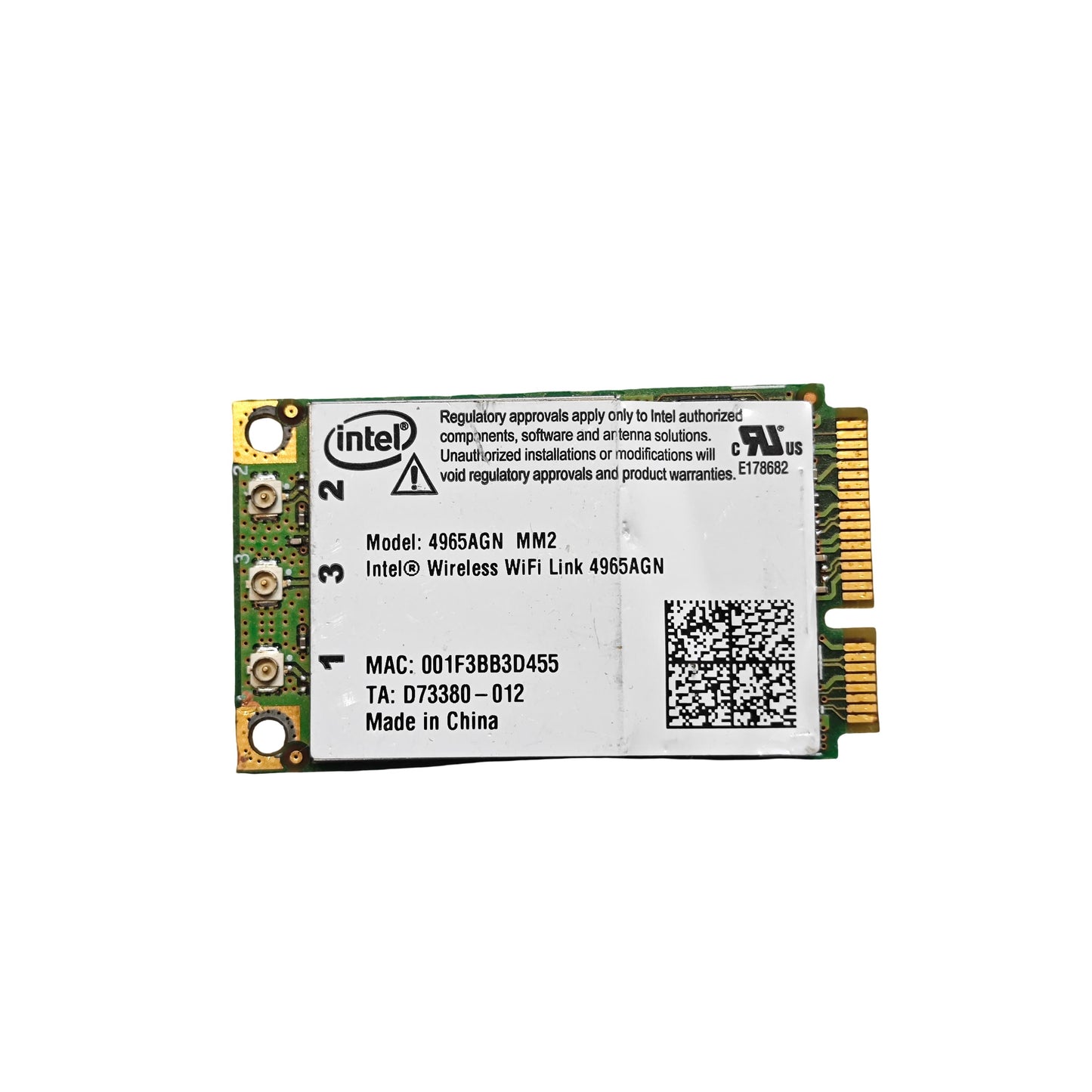 Carte Wi - Fi Intel 4965AGN Mini PCI - E Double Bande HP (Reconditionné) - PC Portables – Pièces détachées | DR CLICK Informatique