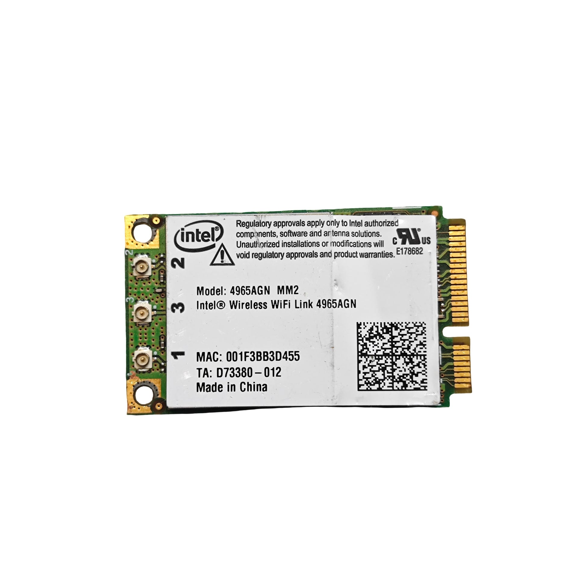 Carte Wi - Fi Intel 4965AGN Mini PCI - E Double Bande HP (Reconditionné) - PC Portables – Pièces détachées | DR CLICK Informatique
