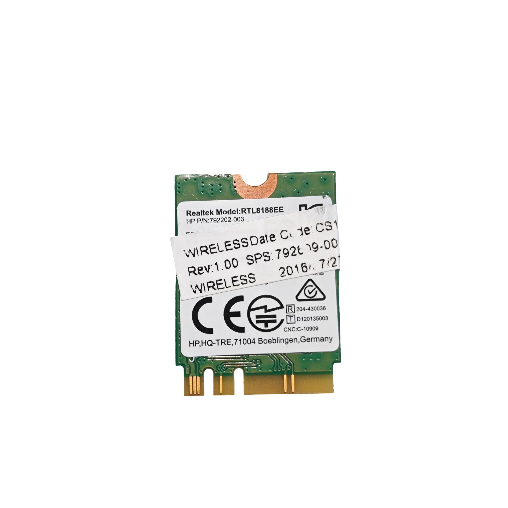 Carte Wi - Fi Realtek RTL8188EE M.2 NGFF HP 792609 - 001 (Reconditionné) - PC Portables – Pièces détachées | DR CLICK Informatique