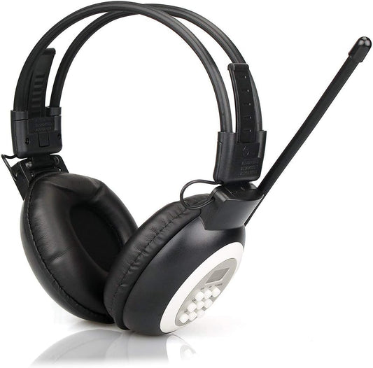Casque radio FM sans fil Retekess noir pliable