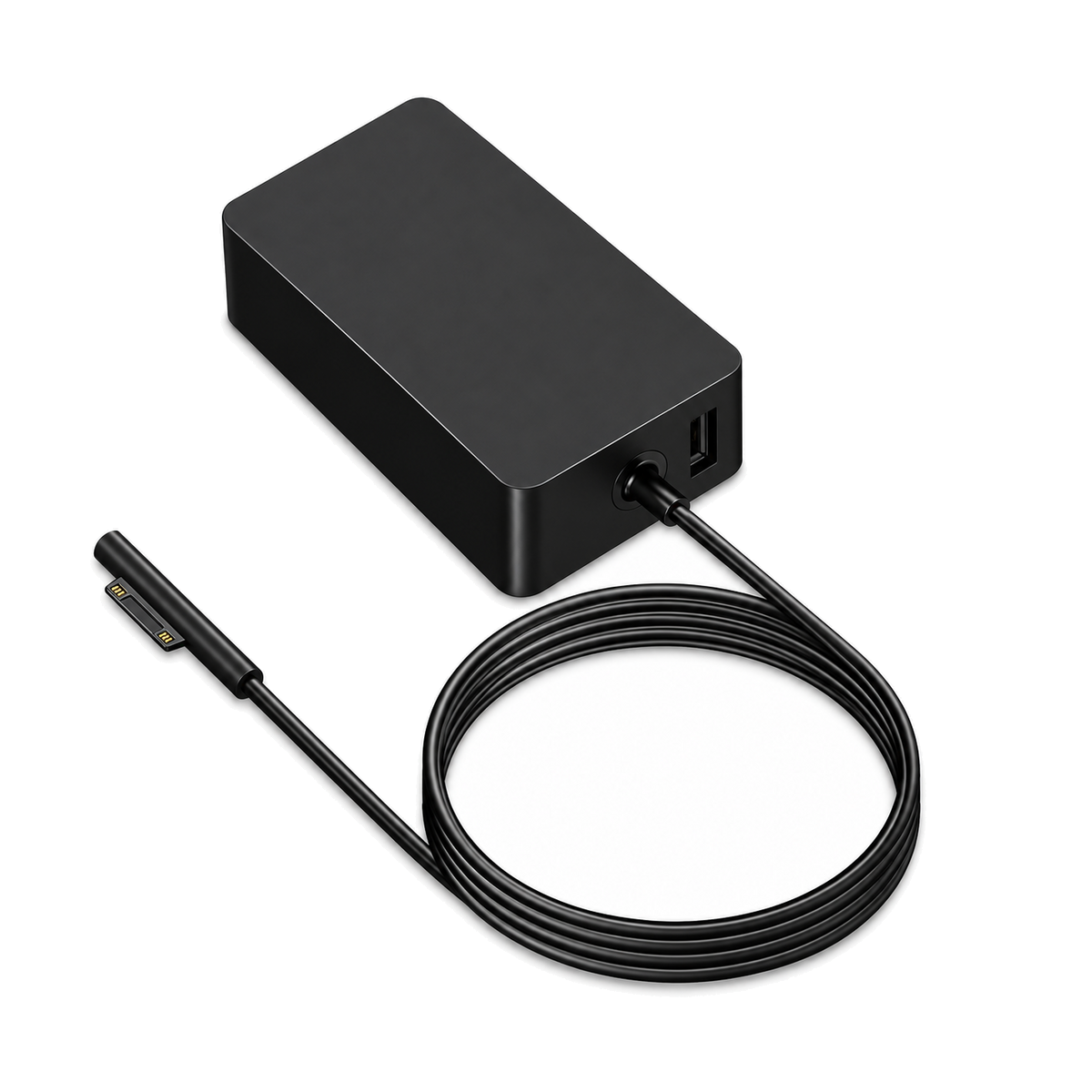 Chargeur compatible Microsoft Surface — 65 W (Neuf) sur fond blanc