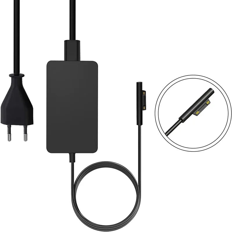 Chargeur 65W 15V 4A Compatible Microsoft Surface Pro & Surface Laptop (Neuf) - Chargeur PC portable | DR CLICK Informatique