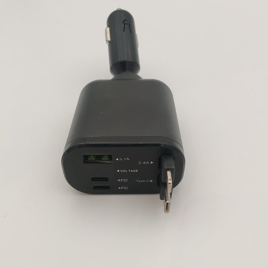 Chargeur allume-cigare multiports Quick Charge 3.0 et USB-C PD