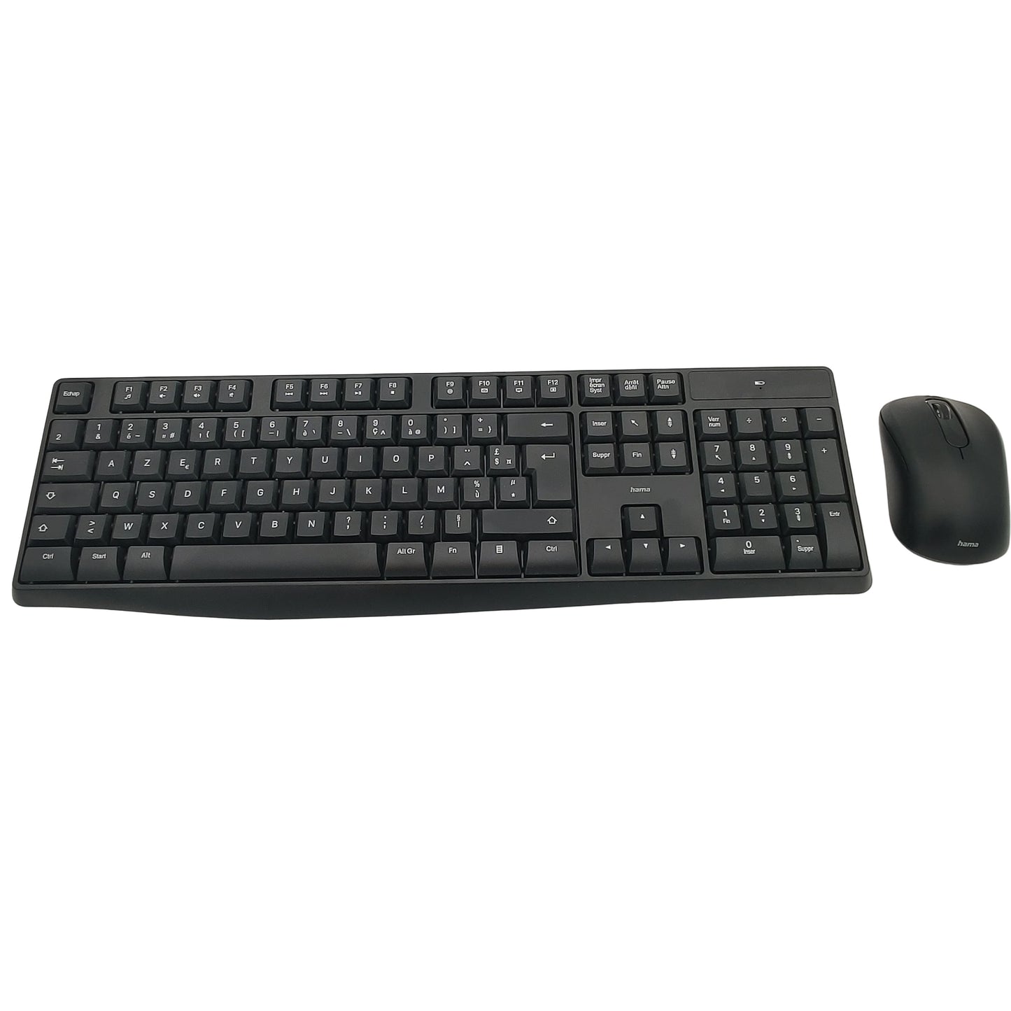 Pack clavier et souris sans fil Hama AZERTY avec nano-récepteur USB