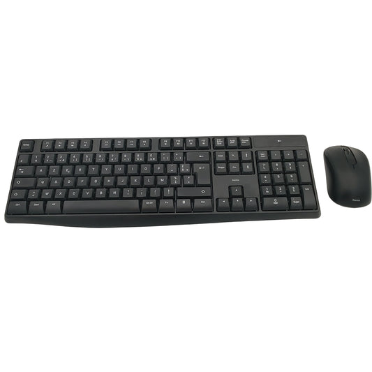 Pack clavier et souris sans fil Hama AZERTY avec nano-récepteur USB