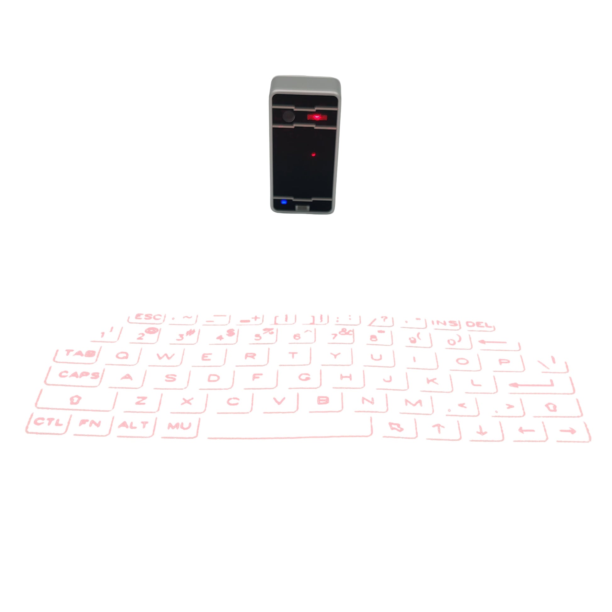 Clavier holographique laser portable Bluetooth, projecteur de clavier virtuel