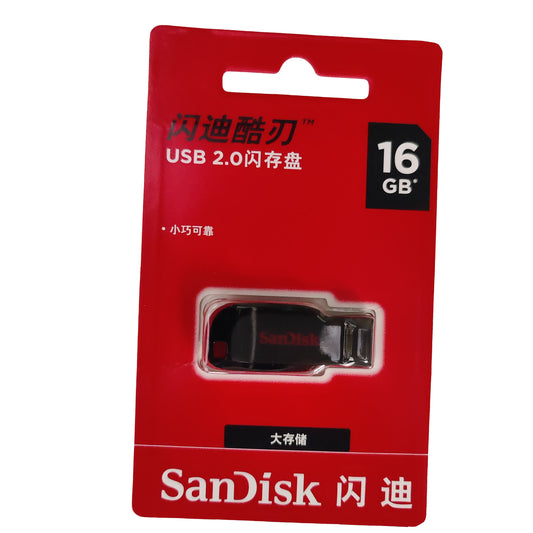 Clé USB 2.0 SanDisk 16 Go compacte et fiable