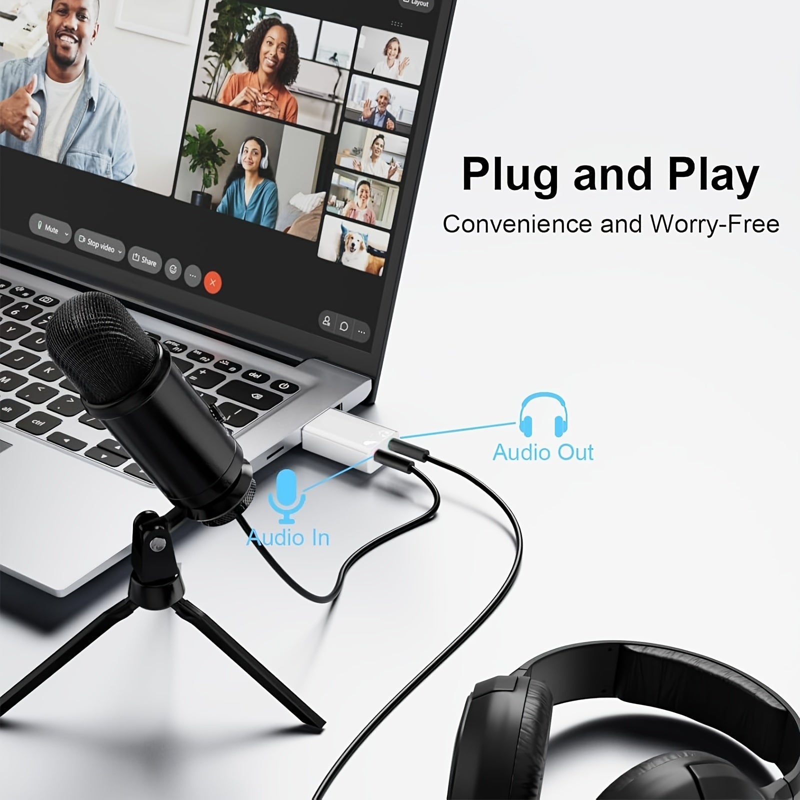 Convertisseur audio USB externe stéréo – Carte son jack 3,5 mm - Casque & micro | DR CLICK Informatique