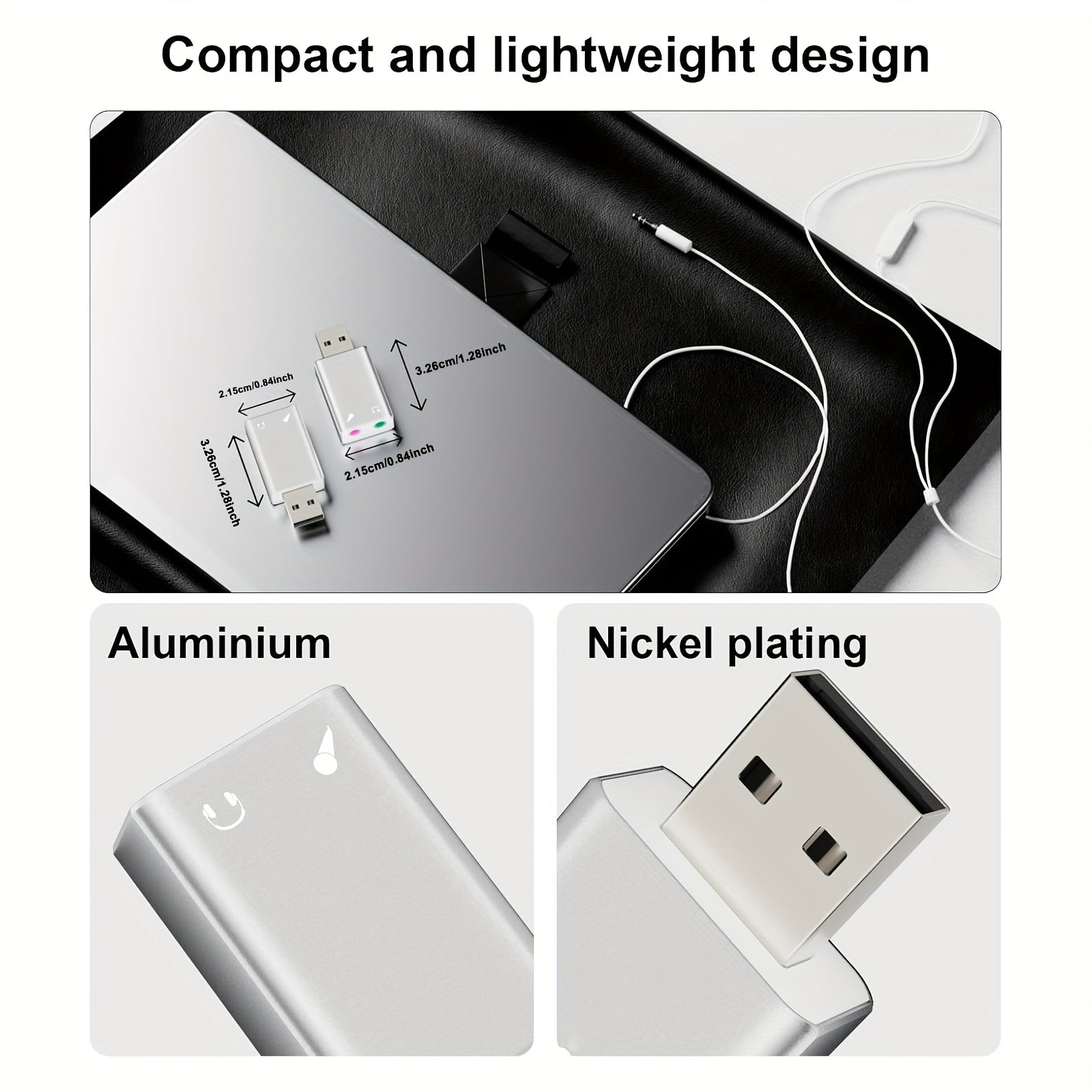 Convertisseur audio USB externe stéréo – Carte son jack 3,5 mm - Casque & micro | DR CLICK Informatique