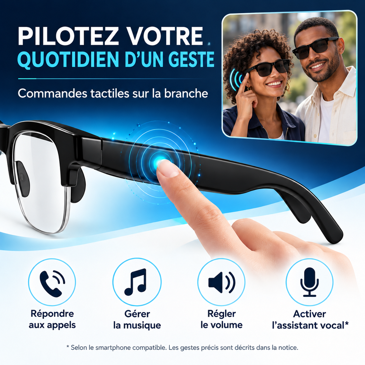 Lunettes connectées D12 — d12 commandes personnages crees fr