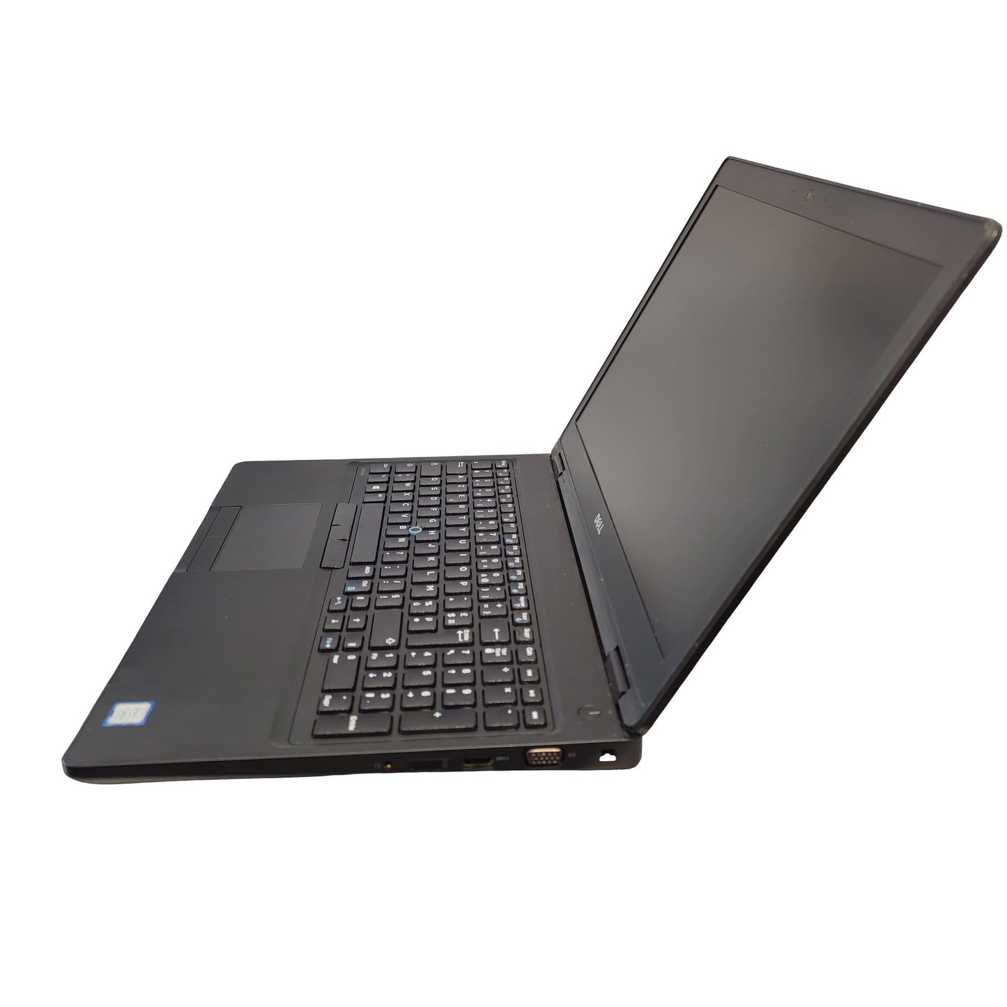 Vue ouverte du Dell Latitude 5580 – clavier et écran Full HD