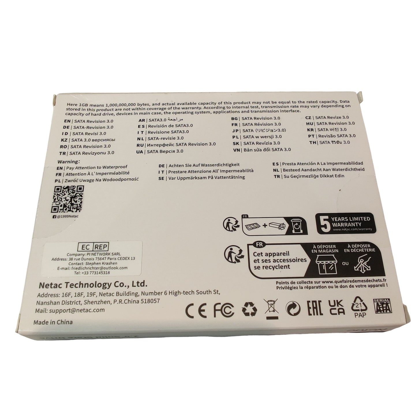 Disque SSD Netac N530S 2,5'' SATA III – 1 To - Disque dur & SSD | DR CLICK Informatique